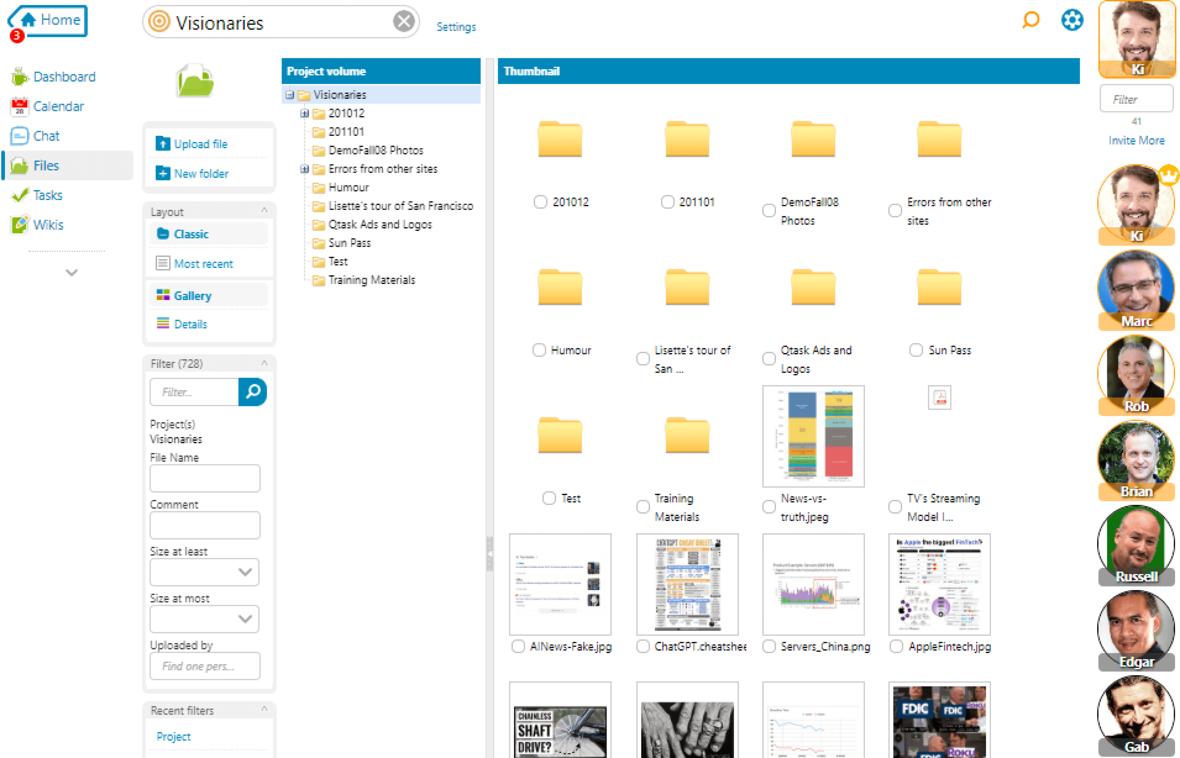 Tiny Gnomes Files Interface